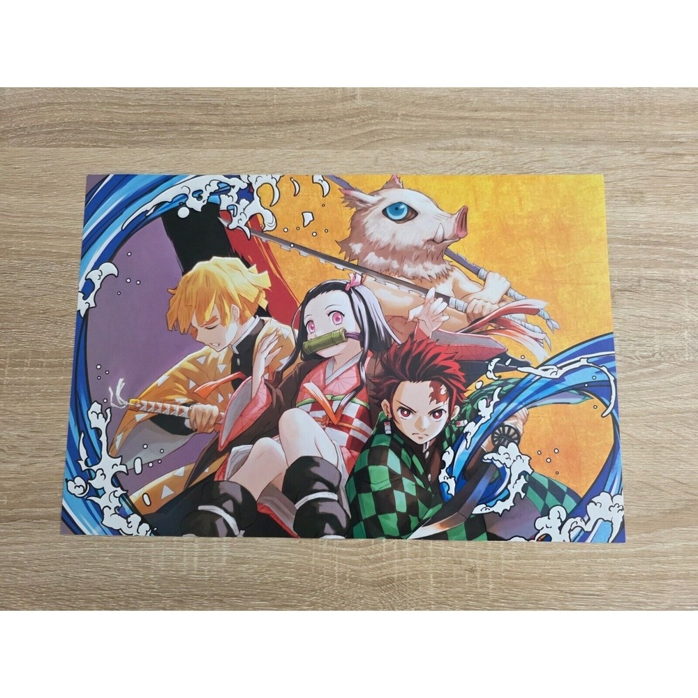 Demon Slayer Kimetsu no Yaiba Art Print Tanjiro Nezuko Zenitsu Ino Anime Poster